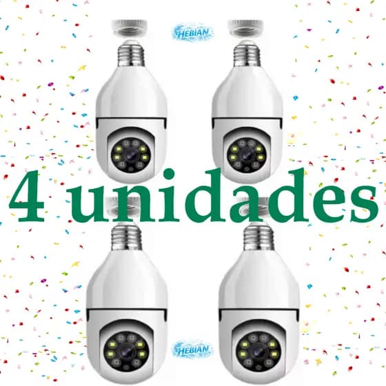 Conjunto De Câmera CCTV De Lâmpada KIT , De Segurança Inteligente WiFi 1080P Sem Fio Com Acesso Remoto Móvel
