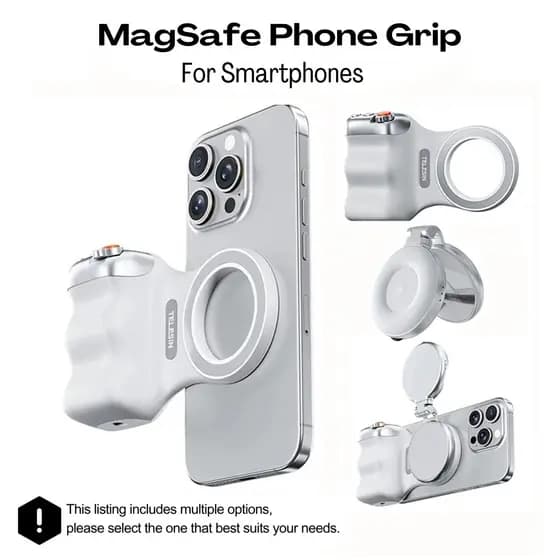 Suporte Magnético Para Tiro De Telefone , Alça De Mão Obturador Sem Fio , Remoto iPhone , Android , Vlog , Fotografia De