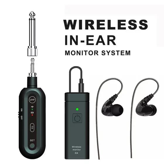 Monitor De Palco Sem Fio , Receptor Transmissor De Retorno , UHF , Mono , Sistema De Intra-Auricular Para Performance Ao