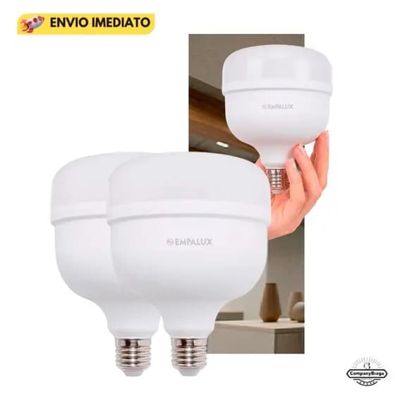 KIT 2 Lâmpada Led BiVolt Alta Potência 50W 6500K E27 BLUMENAU