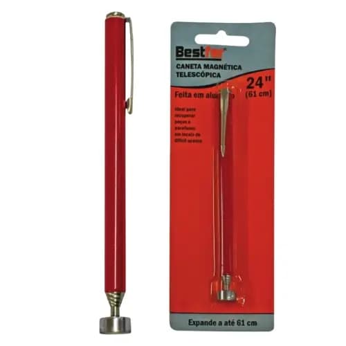 Ferramenta Magnética Tipo Caneta com Antena Extensível 61cm para Captar Metais - Bestfer
