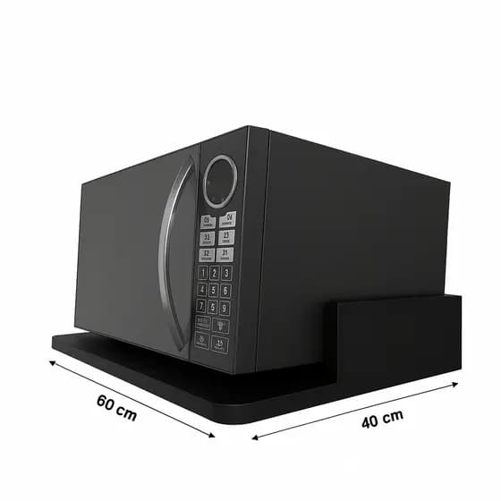 Suporte de Microondas/Forninho, Forno Eletrico Nicho Cozinha Lanchonete Restaurante, Organizador Parede MDF 60X40 Cores.