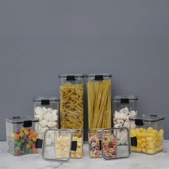Kit 8 Potes Herméticos para Mantimentos de Cozinha