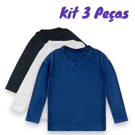 Blusa Térmica Infantil Inverno Segunda Pele Peluciada