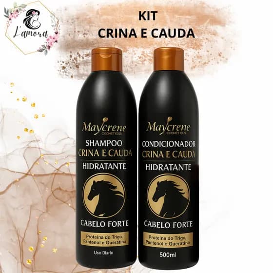 Shampoo + Condicionador Crina e Cauda Maycrene 500ml