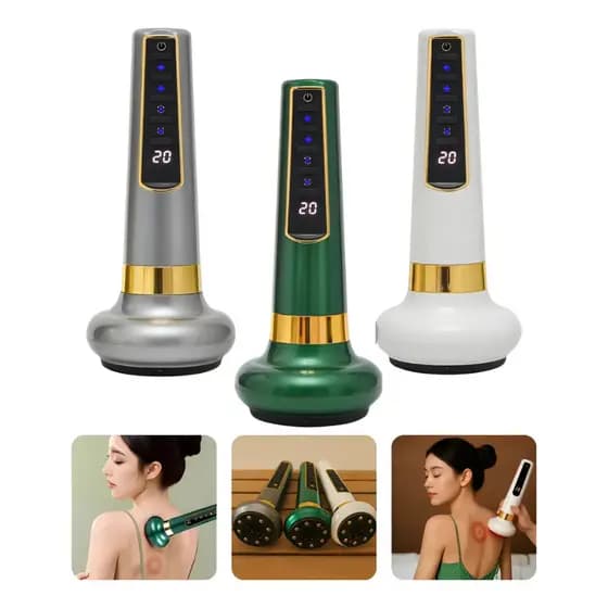 Instrumento de Massagem Viccoli com Ventosa Elétrico Massageador Luz infravermelha Portátil