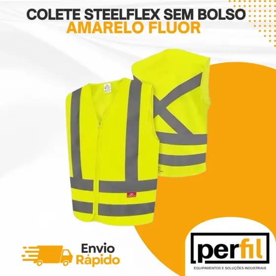 COLETE DE REFLETIVO SEM BOLSO VERDE SUPER SAFETY TAM G