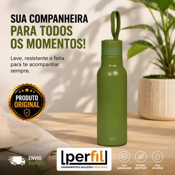 GARRAFA 500ML VERDE MOR garrafa térmica de água garrafa térmica garafa termica de agua mor verde mor
