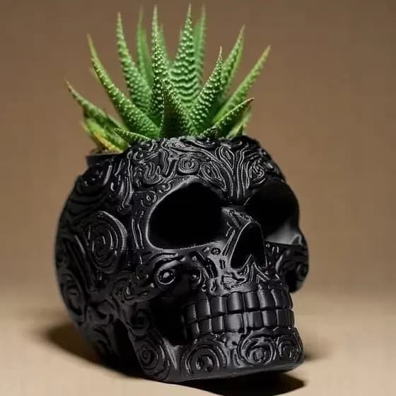 Vaso de flor caveira/Vaso Skull/Vaso caveira Mexicana/Vaso Santa Morte