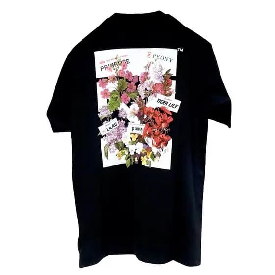 XS-3XL Freedom Style Camisa De Qualidade Premium De-Branco Grande Padrão Floral Impressão 100 % Algodão Em Torno Do Pesc