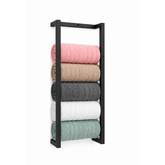 Toalheiro Industrial Vertical Metalon 15mm Resistente Preto Branco Dourado Rose