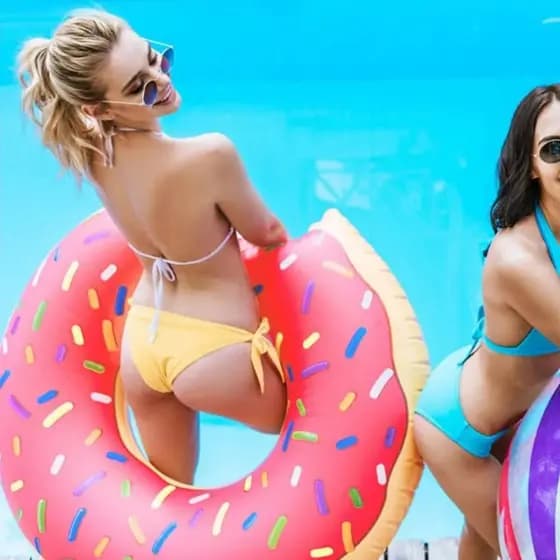 Boia Inflável Donut's Rosquinha Adulto e Infantil 65cm-90cm