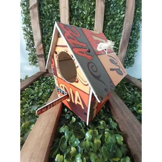 Casa de Pássarinhos Livres Resistente às Intempéries Alto Impacto Personalizado Jardim