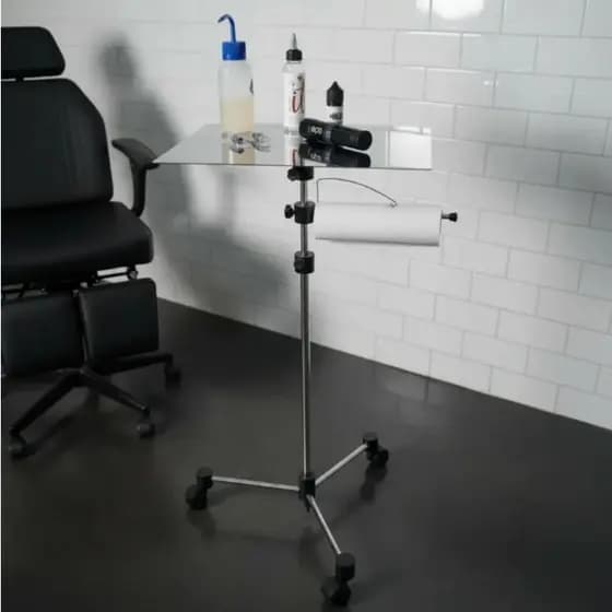 Bancada Auxiliar para Tattoo Tatuagem Estética Profissional Carrinho de Trabalho Mesa de Mayo