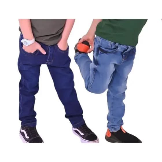 Kit 2 Calças Infantil e juvenil, Com Lycra Todas Com Ajuste Interno!