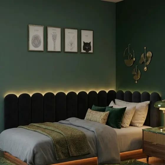 Kit Cabeceira Nuvem Estofada De Cama Casal Box Queen King Solteiro Promoção Envio Rapido