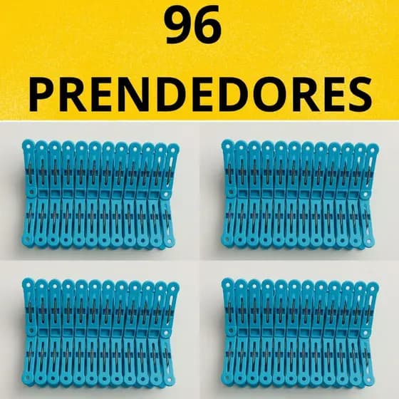 KIT 96 Prendedores Reforçado de Roupa, Pregador Reforçado de Roupa Para Varal