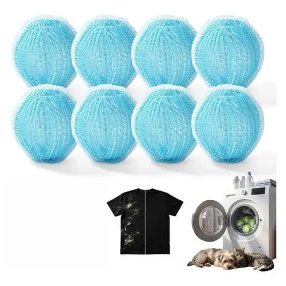 Removedor De Pêlos De Animais De Estimação Reutilizável , Bolas De Secador , Coletor De Fiapos Para Máquina De Lavar , L