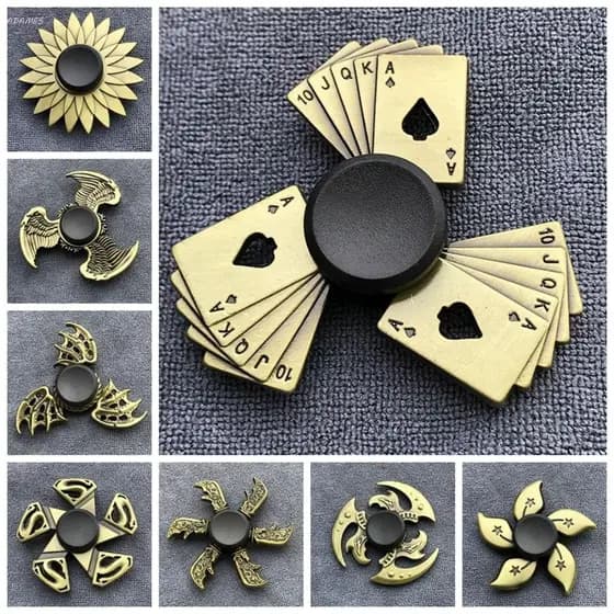 ADAMES Dedo Spinner , Metal Fidget Tdah Ansiedade Engraçado Legal Mão Girando Adultos