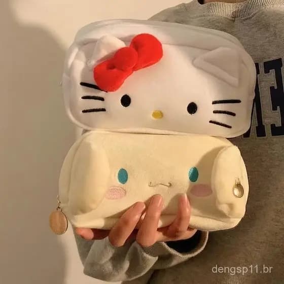 Estojo de Lápis de Gato Coreano Edição Limitada Grande Bolsa de Armazenamento Adequada para Armazenamento de Materiais E