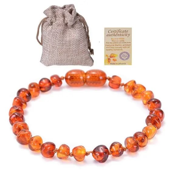 Pulseira de âmbar/15cm pulseira de âmbar infantil Neném/colar de âmbar original para bebê