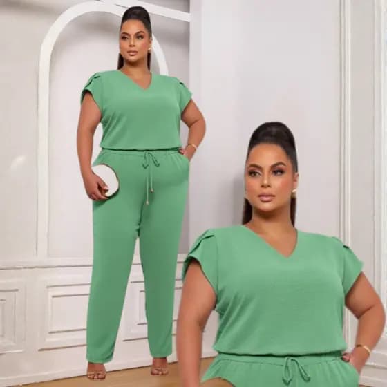CONJUNTO FEMININO PLUS SIZE SOCIAL ALFAIATARA