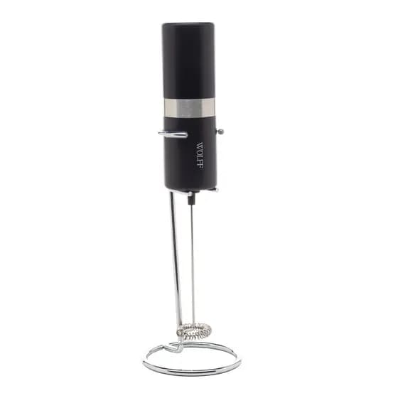 Mixer para Bebidas de Aço Inox e Plástico com Suporte - Wolff