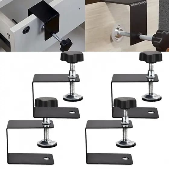 Kit 2/4 Unidades Sargento Tipo Grampo De Fixação Aperto Rapido Para Marcenaria Marceneiro Instalação De Gavetas