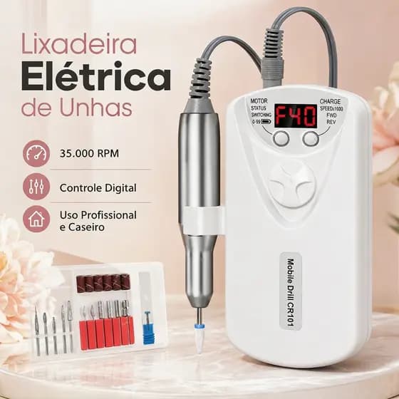 Polidor de unhas portátil para uso doméstico, removedor de cutículas profissional ajustável