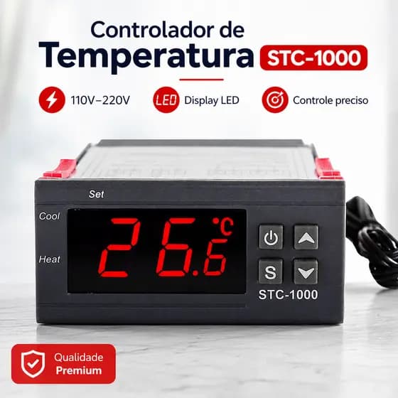 Novo Termostato Controlador De Temperatura Digital 110V/220V STC-1000