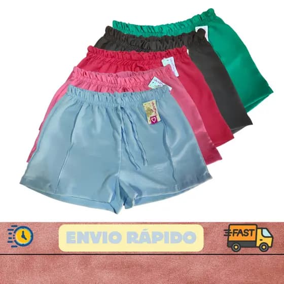 Short duna feminino confortável casual bermudinha feminina soltinha na moda