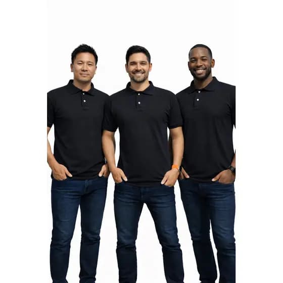 kit 3 Polo Masculino Para Fardamento Personalização