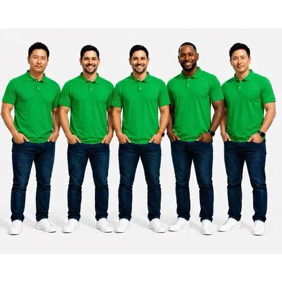 Kit 5 Polo Masculino Piquet Básico Para Uniformes e Empresas