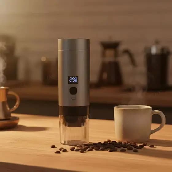 Máquina de Café Portátil Portátil 3 em 1 Elétrica modernas Cafeteira cápsulas ou Café Moído