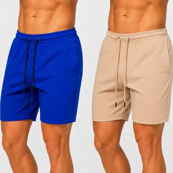 Kit 2 Bermudas Masculina Elastic Confortável Colorida Envio Imediato