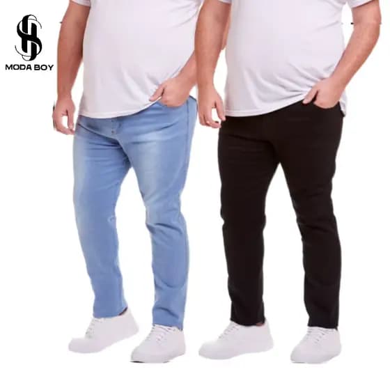 Calça Jeans PLUS SIZE 50 52 54 56 Promoção Masculino Com Lycra Envio Imediato MODABOY