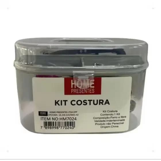 Kit Costura Maleta Organizadora com 55 pçs.