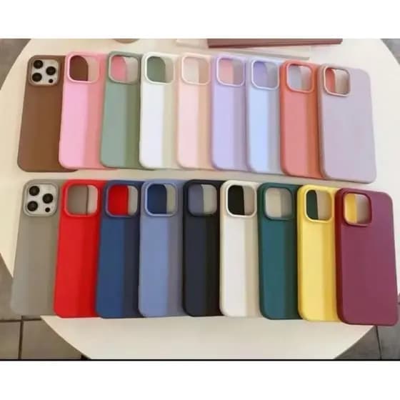 Capa Capinha Case de Silicone Aveludada para IPhone 17 Pro Max