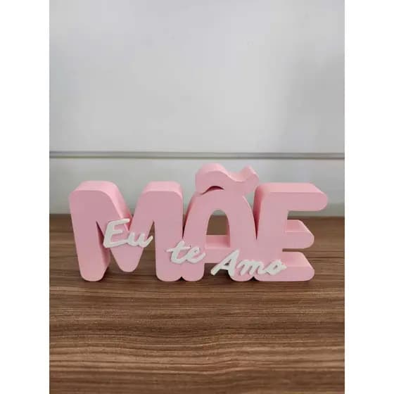 Mãe eu te amo impressão 3D