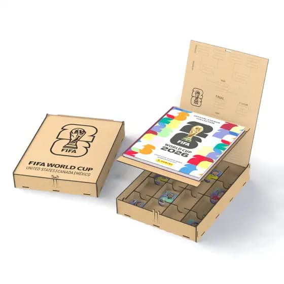 Caixa Porta Álbum e Figurinhas Copa do Mundo 2026 FIFA