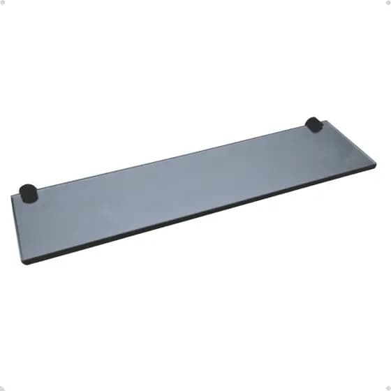Prateleira Porta Shampoo - Vidro - 40x10cm (Linha Black)