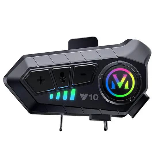 YP10 Fone De Ouvido Bluetooth5.3 Sem Fio Para Motocicleta Com Capacete Kit De Chamadas Viva-Voz À Prova D'água Alto ken7