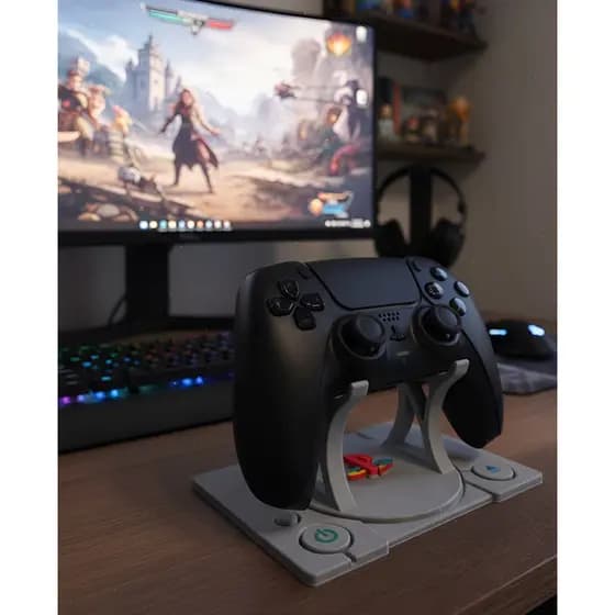 Suporte Apoio Para Controle Ps5/ps4 - Design Ps1, Demais!