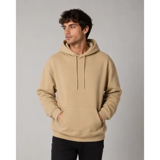 Moletom Masculino Algodão Moda Inverno Canguru Com Capuz