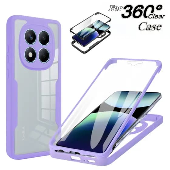 360 Capa De Proteção De Corpo Inteiro Para Xiaomi Poco X8 X7 X6 M8 M6 X5 Pro C85 C75 C65 Tela Frontal À Prova De Choque