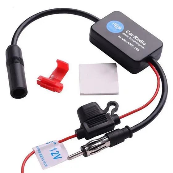 Amplificador De Sinal FM Universal Anti-Interferência Antena De Carro Rádio Booster Amp Peças De Automóvel