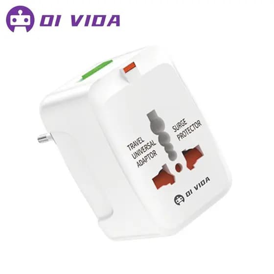 Adaptador de Tomada Universal Com Proteção Contra Surto Elétrico Padrão Internacional Universal