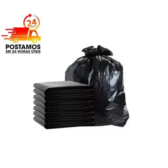 KIT SACO DE LIXO 400 unidades 100L