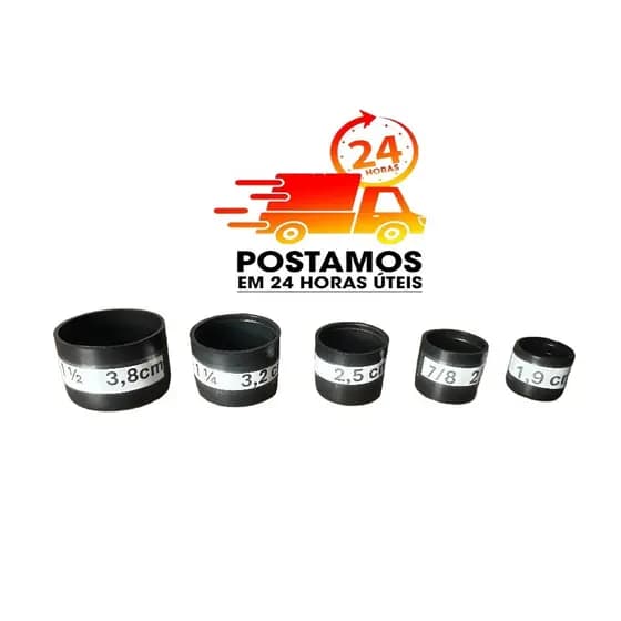 12 peças - Ponteira Protetora Pé De Cadeira Tubular Conjunto Novo