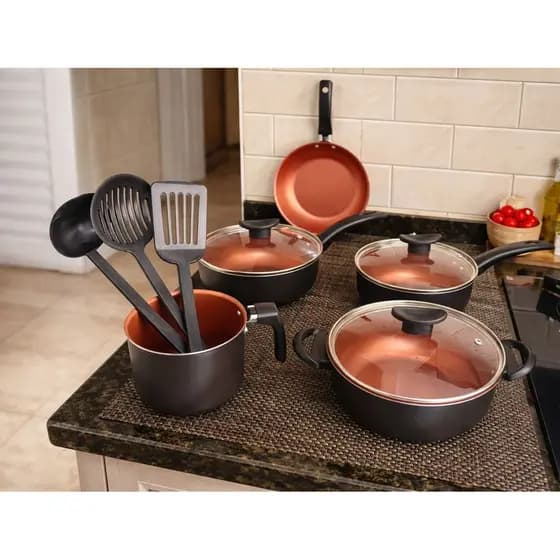 Conjunto 8 Peças Antiaderente Premium - Qualidade, Durabilidade e Elegância na sua Cozinha